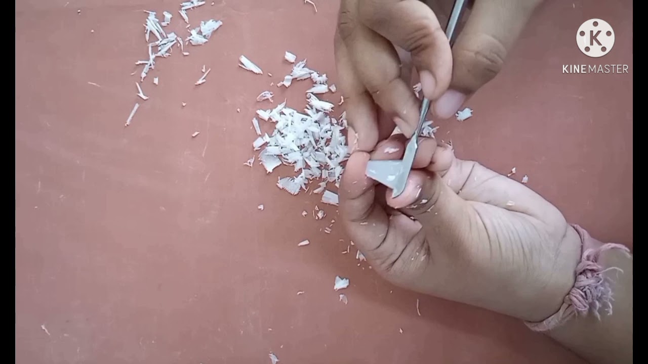 HOW TO CARVE TRIANGLE FROM WAX BLOCK...... DENTISTRY BASIC🦷😁