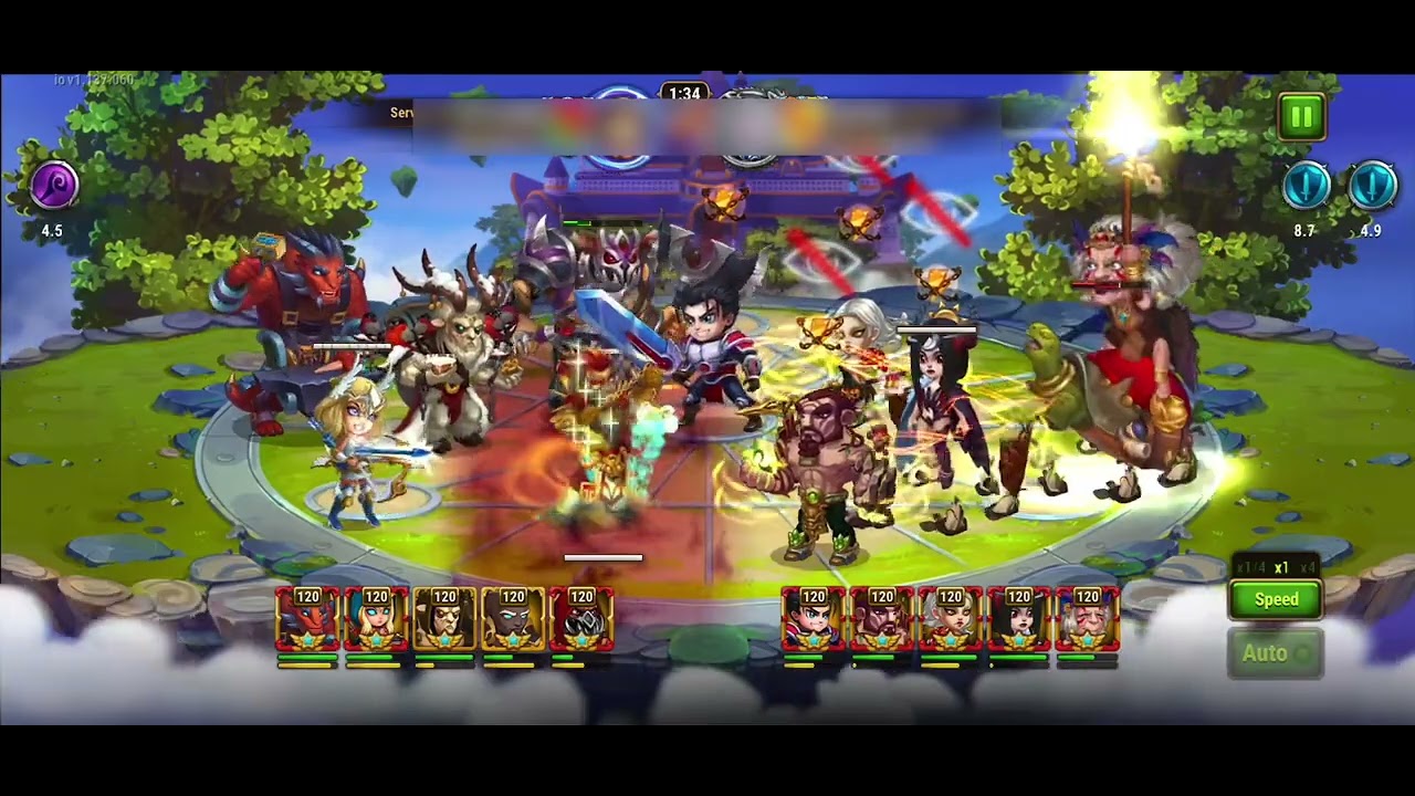 Hero Wars Mobile - Artemis for the win! 281k Artemis team against 416k defense