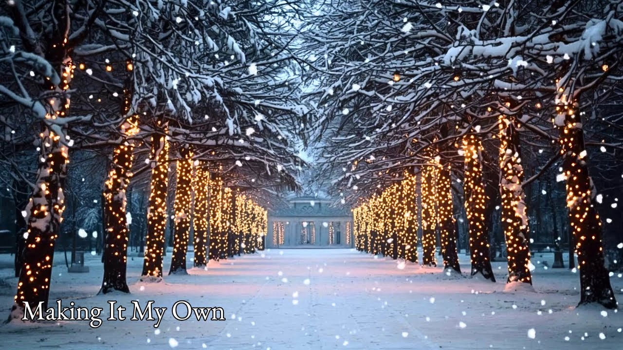 Cozy Winter Path Ambience ❄️ Soft Snow Sounds & Relaxing Jazz Piano | 2 Hours
