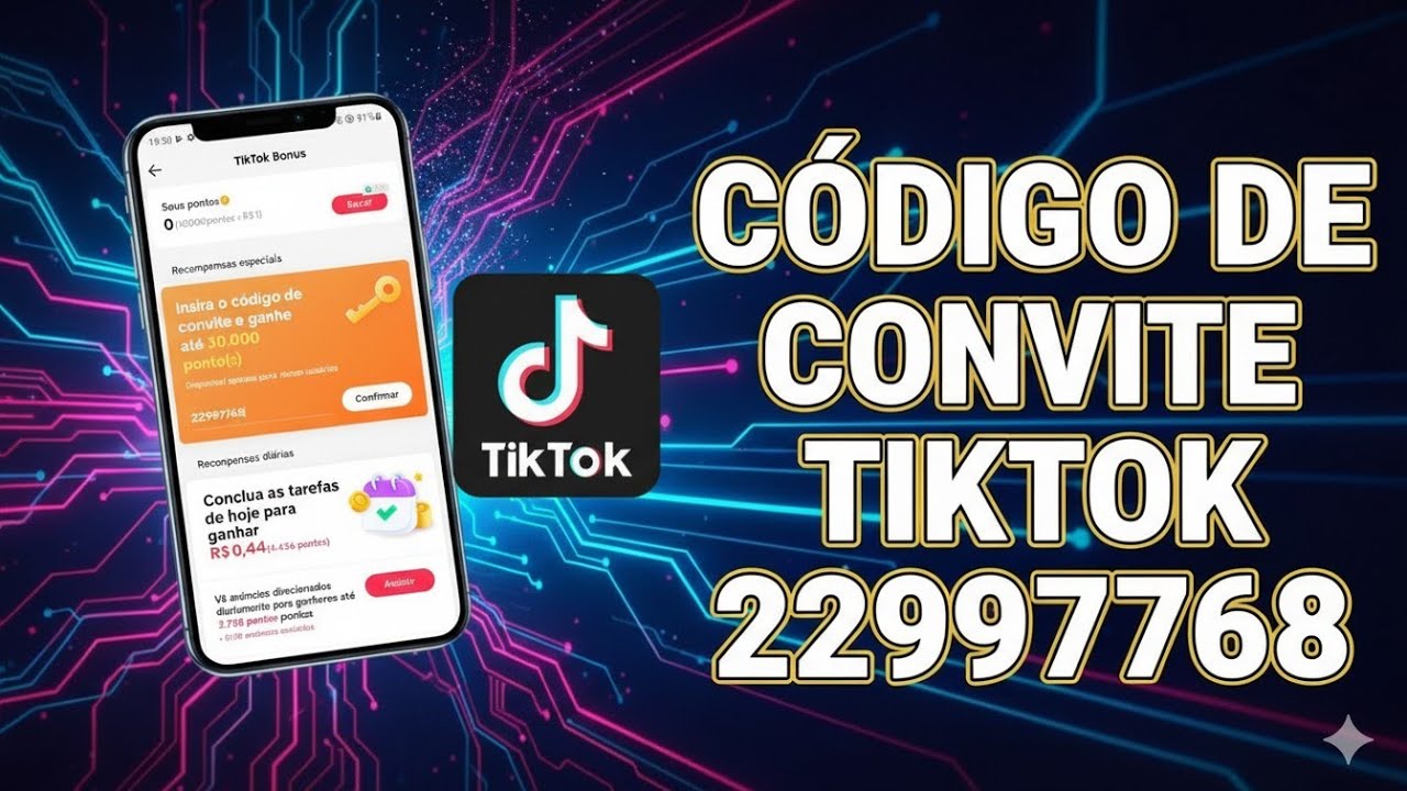 Como Colocar CODIGO de CONVITE no TIKTOK sem erro