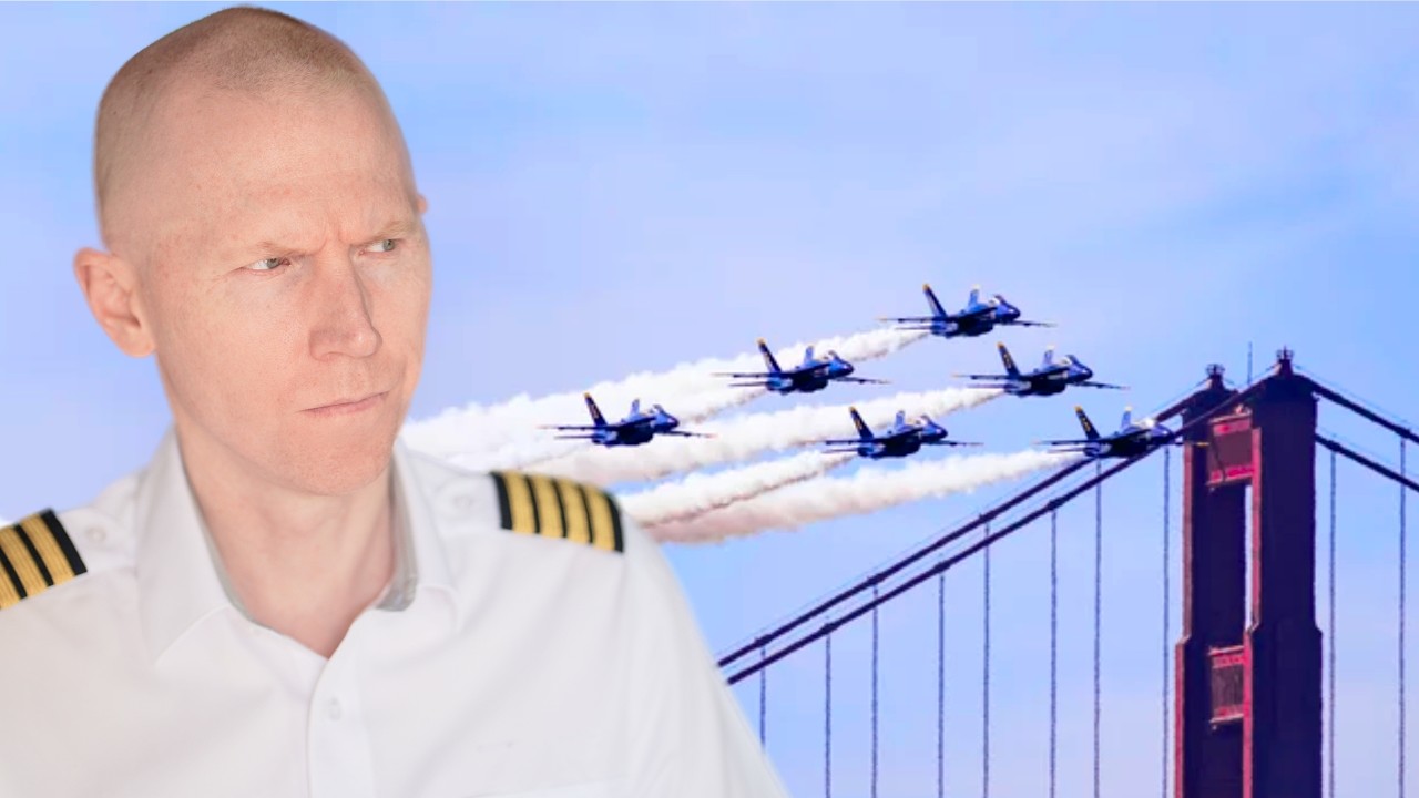 Fighter Pilot Runs Out of Fuel Over Downtown