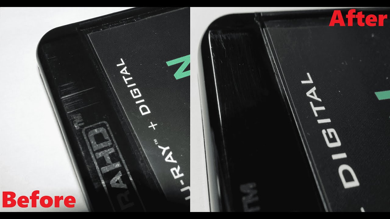 How to REMOVE Scratches from 4k Blu Ray Cases - Really EASY