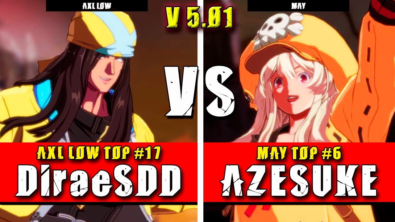 GGST | DiraeSDD (Axl Low) VS AZESUKE (May) | Guilty Gear Strive High level gameplay