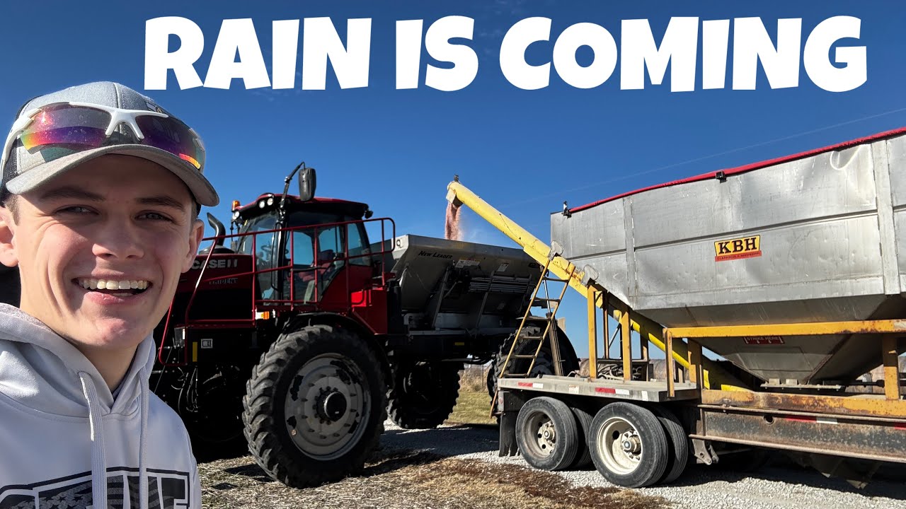 Racing the RAIN! Finishing Fertilizer Spreading