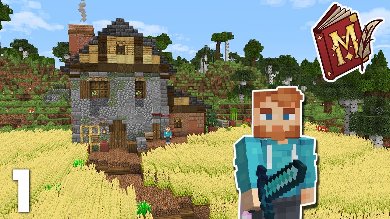 I Built a STARTER HOUSE on Misadventures : Ep 1 : Minecraft Forever World SMP