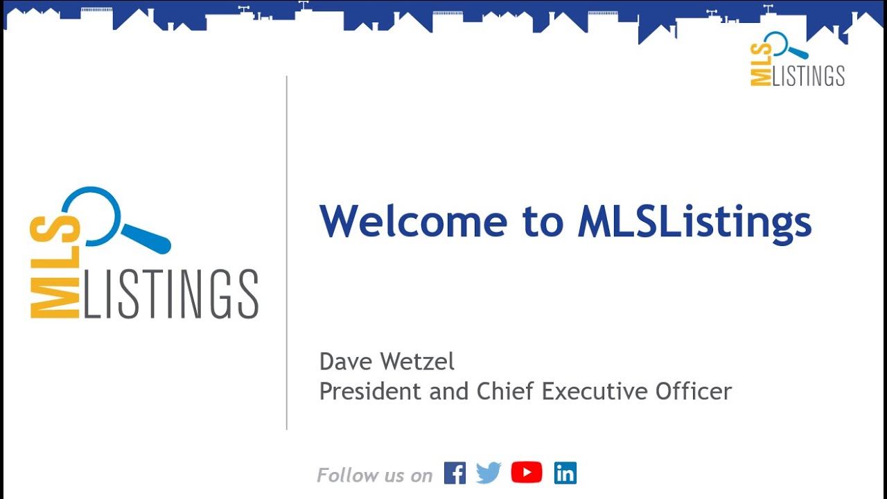 Welcome to New Subscribers - Dave Wetzel, MLSListings CEO