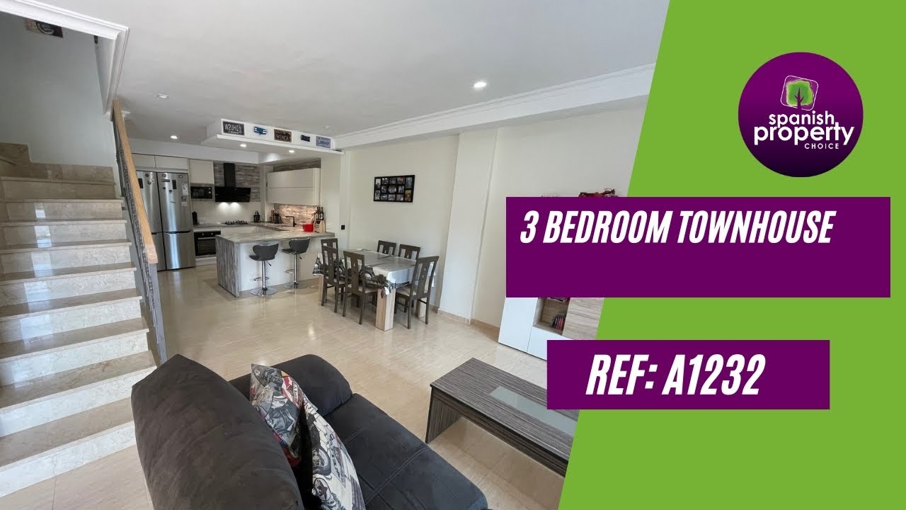 Spanish Property Choice Video Property Tour - Townhouse A1232 Huercal Overa, Almeria, Spain 128,000&euro;