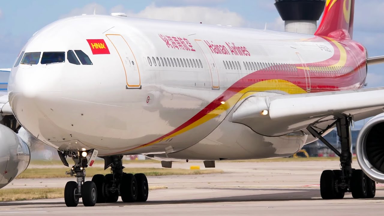 POWERFUL ENGINE SPOOL UPS- 30 Minutes of Up Close Takeoffs- Runway 23L- Manchester Airport
