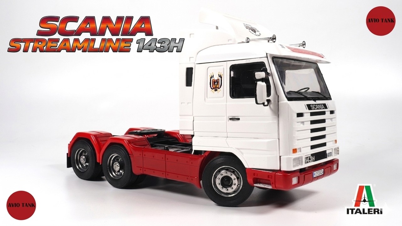 SCANIA STREAMLINE 143H 6X2 V8 - ITALERI - 1/24 - TRUCK - V8 - VIDEO 4K.