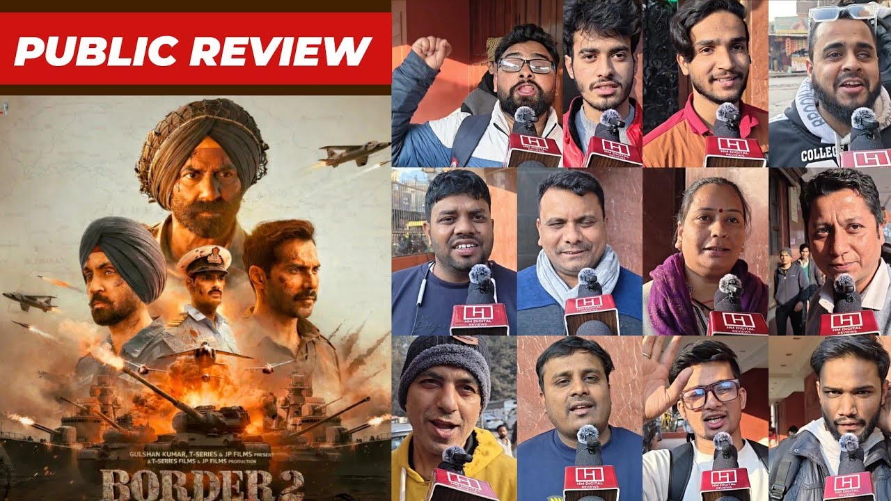 Border 2 Public Review & Reaction | Sunny Deol | Varun Dhawan | Ahan Shetty | Diljit Dosanjh 
