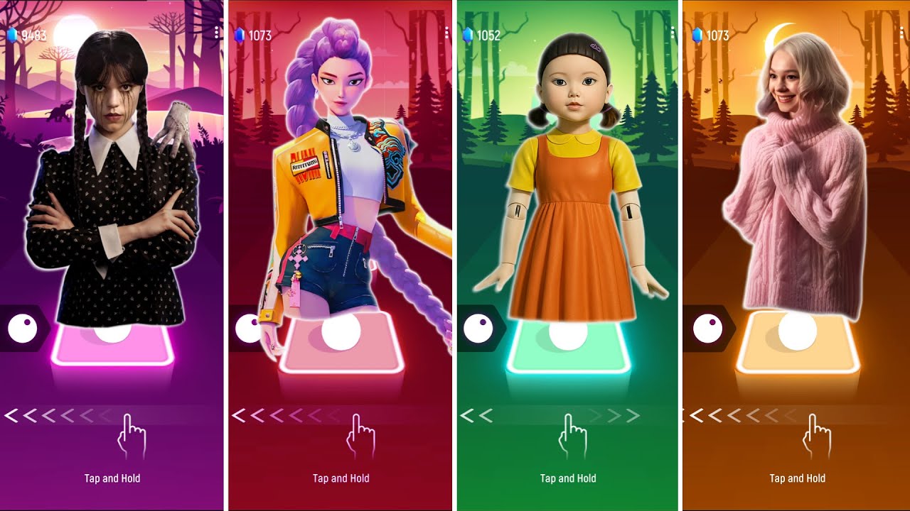 Wednesday Addams vs KPop Demon Hunters vs Squid Game vs Emma Myers