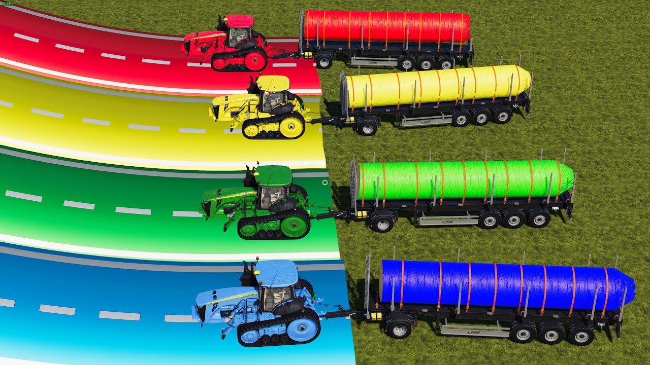 Farming Simulator 19 : SPEED TRACTOR vs BIG TREE vs RAMP