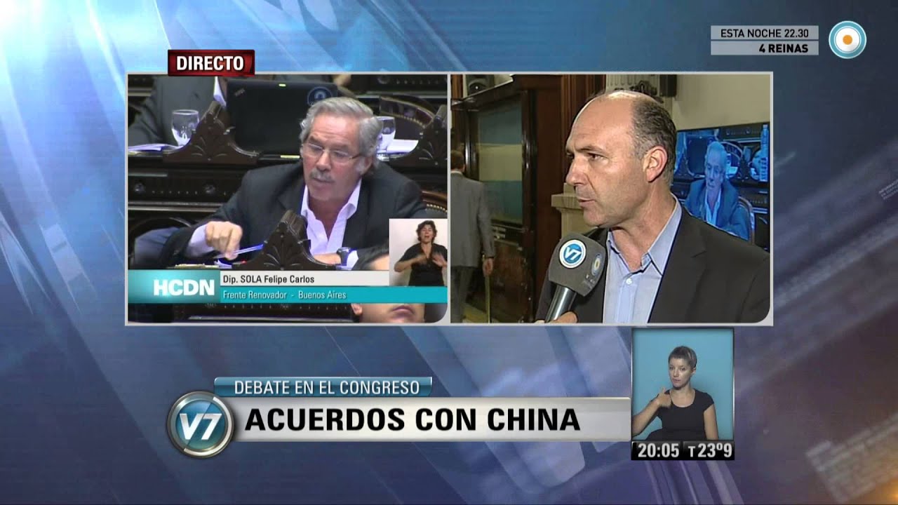 Visi&oacute;n 7 - Debate en Diputados por acuerdos con China
