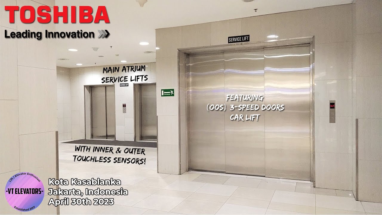 Toshiba Traction Service Lifts w/ Touchless - Kota Kasablanka, Jakarta (Main Atrium)