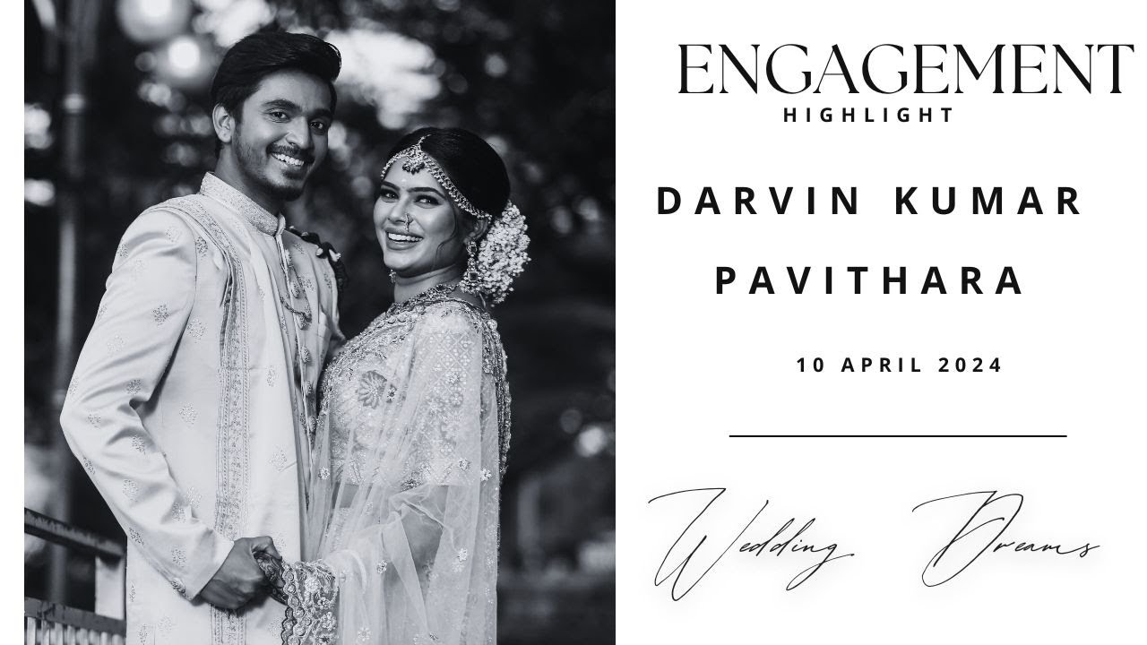 Malaysian Indian Engagement Highlights | Darvin Kumar & Pavithara | Wedding Dreams Videography