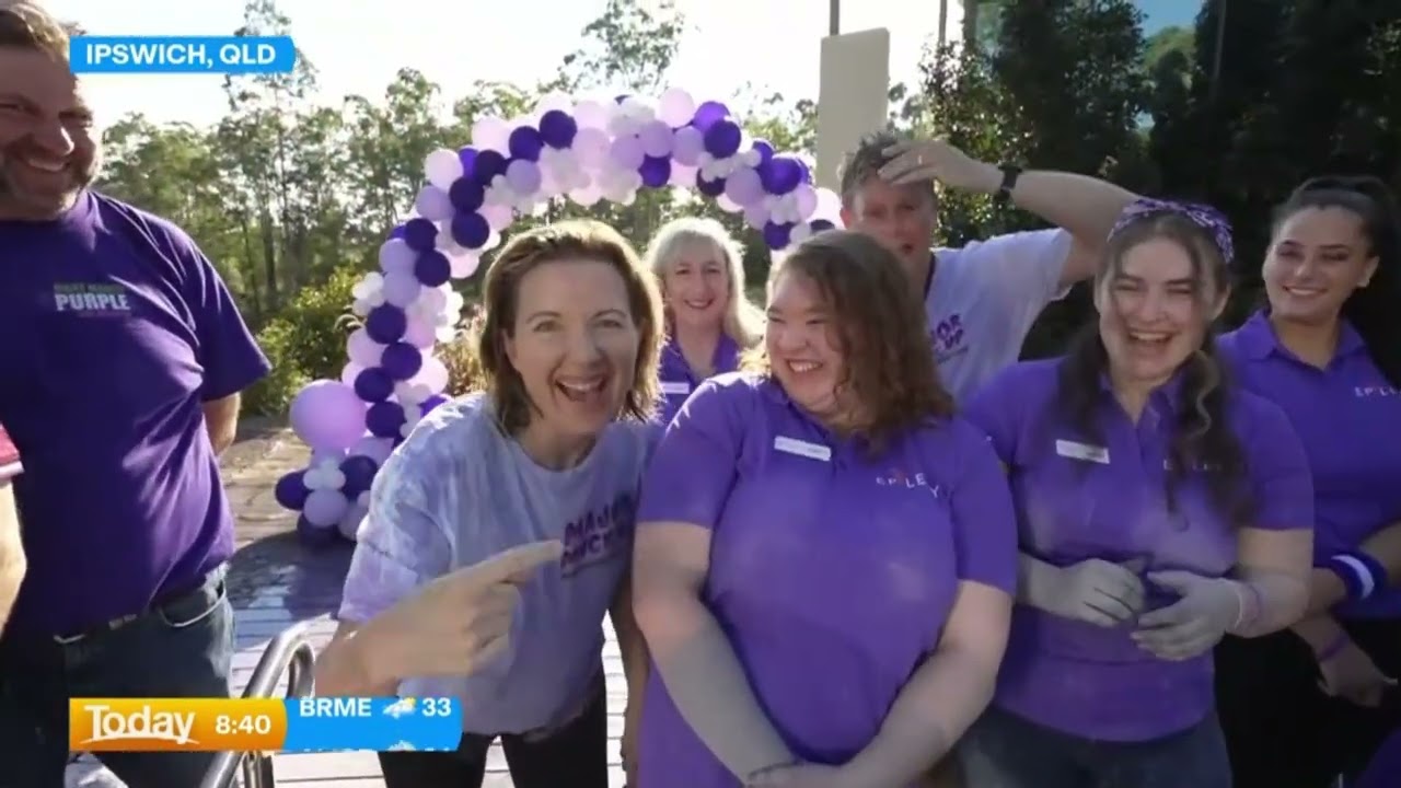 Make March Purple | Tim Davies and Tamara Ridley | Register or Donate | Major Muck Up x Today Show