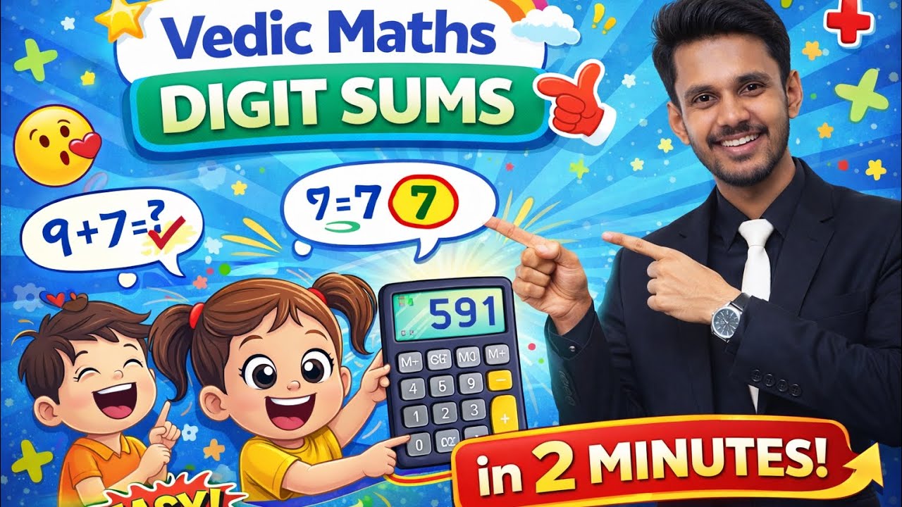 Digit Sum Trick Explained | Vedic Maths Short Trick for Exams
