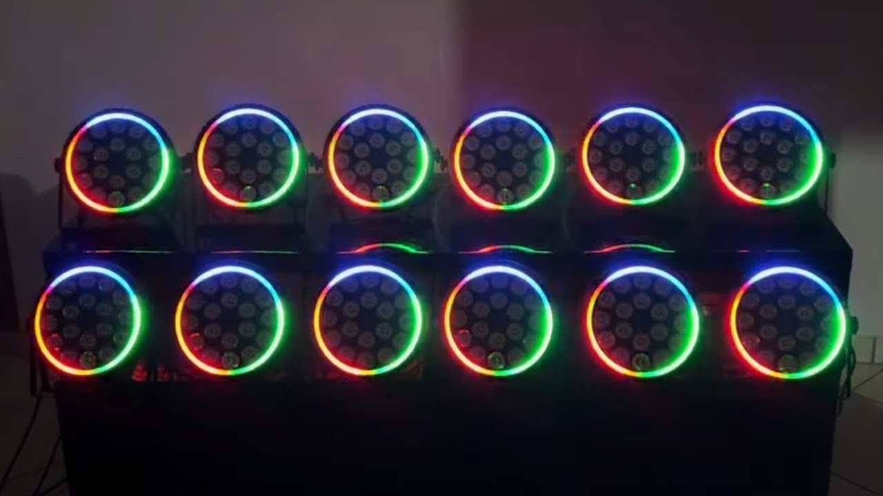 Par Led 18x12w com Borda de Led - Marca SOG