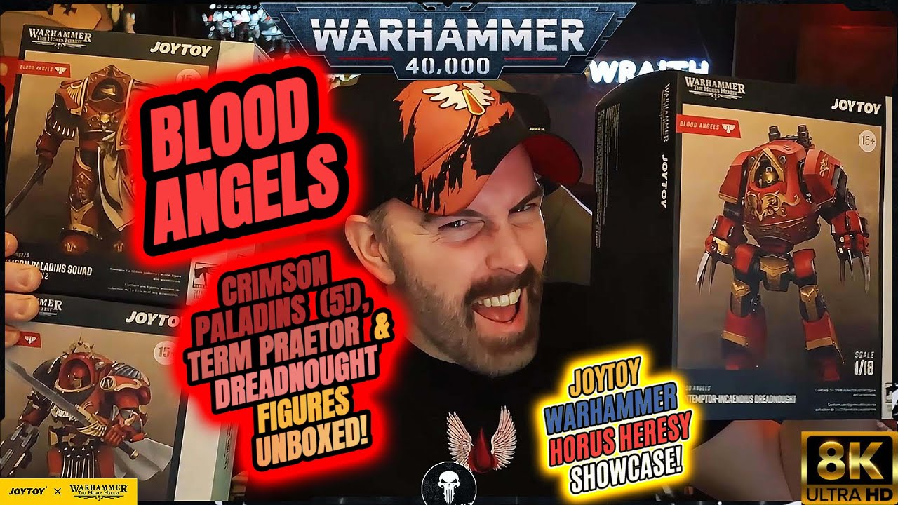 JOYTOY Warhammer 40K: Horus Heresy Blood Angels 🩸 Review – Crimson Paladins, Praetor & Dreadnought