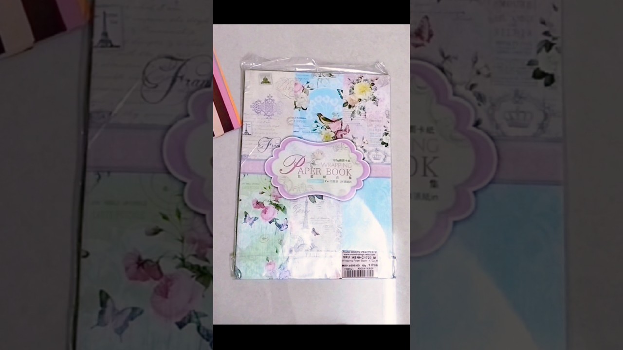 decorative paper book | pattern paper#youtubeshorts  #unpacking #amazon #stationery #book