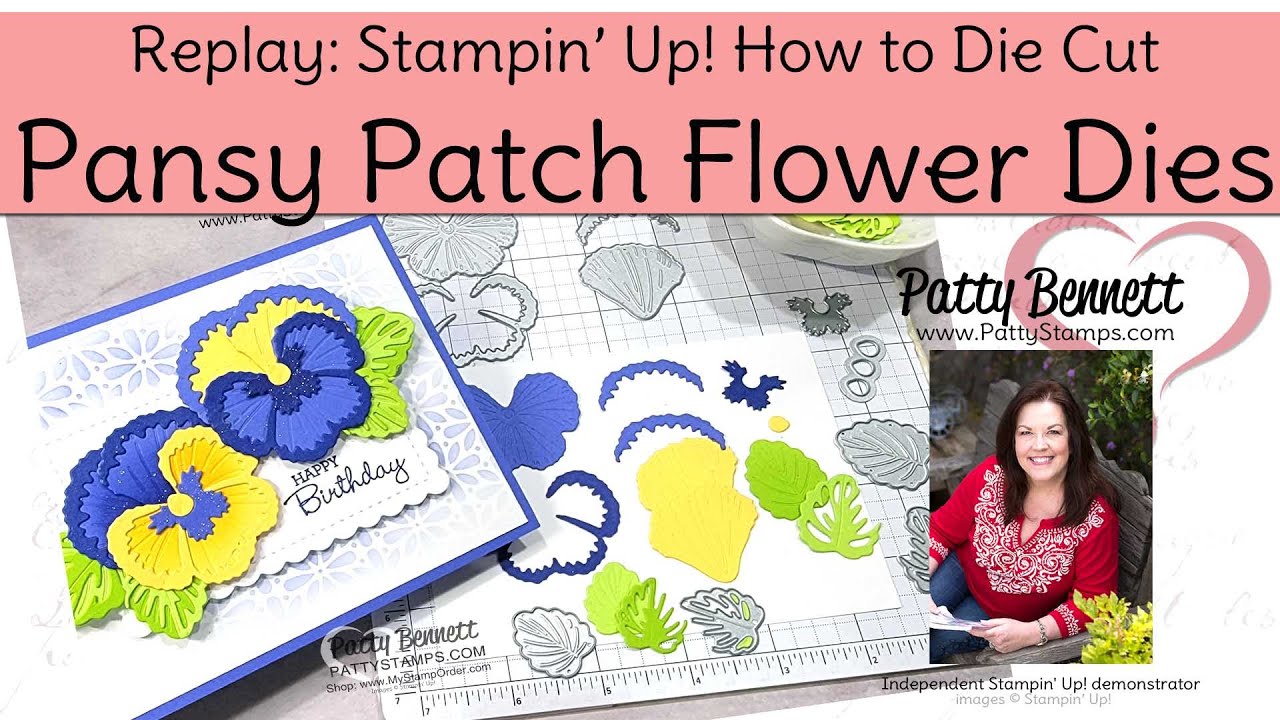 How to Make Pansy Patch flowers with Stampin' Up! In Colors