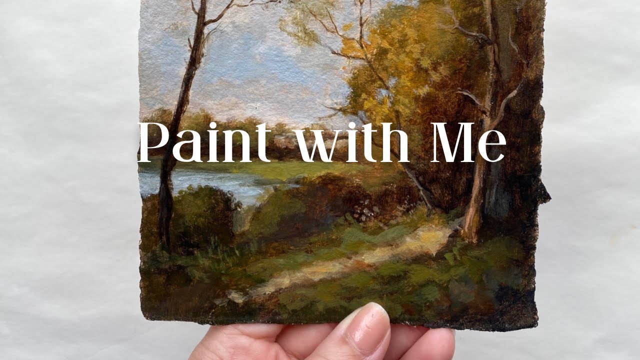 Paint with Me 🎨 Master study of a vintage oil painting in acrylics