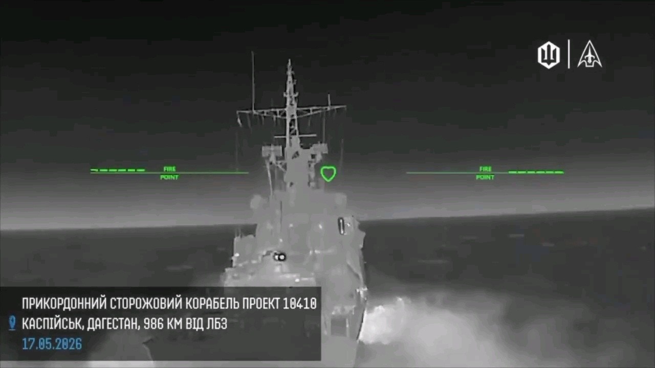 Эпический удар украинского дрона на 1500 км по российскому военному кораблю в Каспийском море (шо...