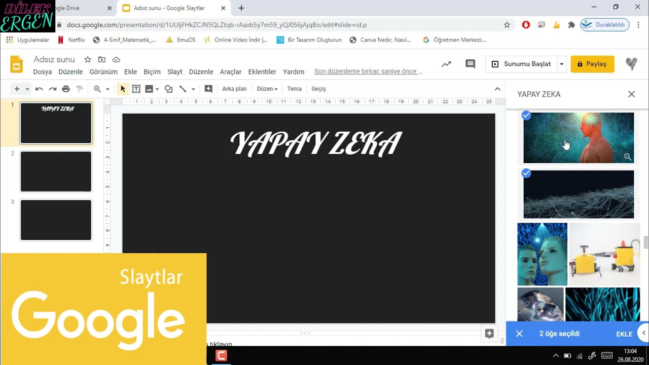 Google Slaytlar Kullanımı - POWER POINT ALTERNATİFİ