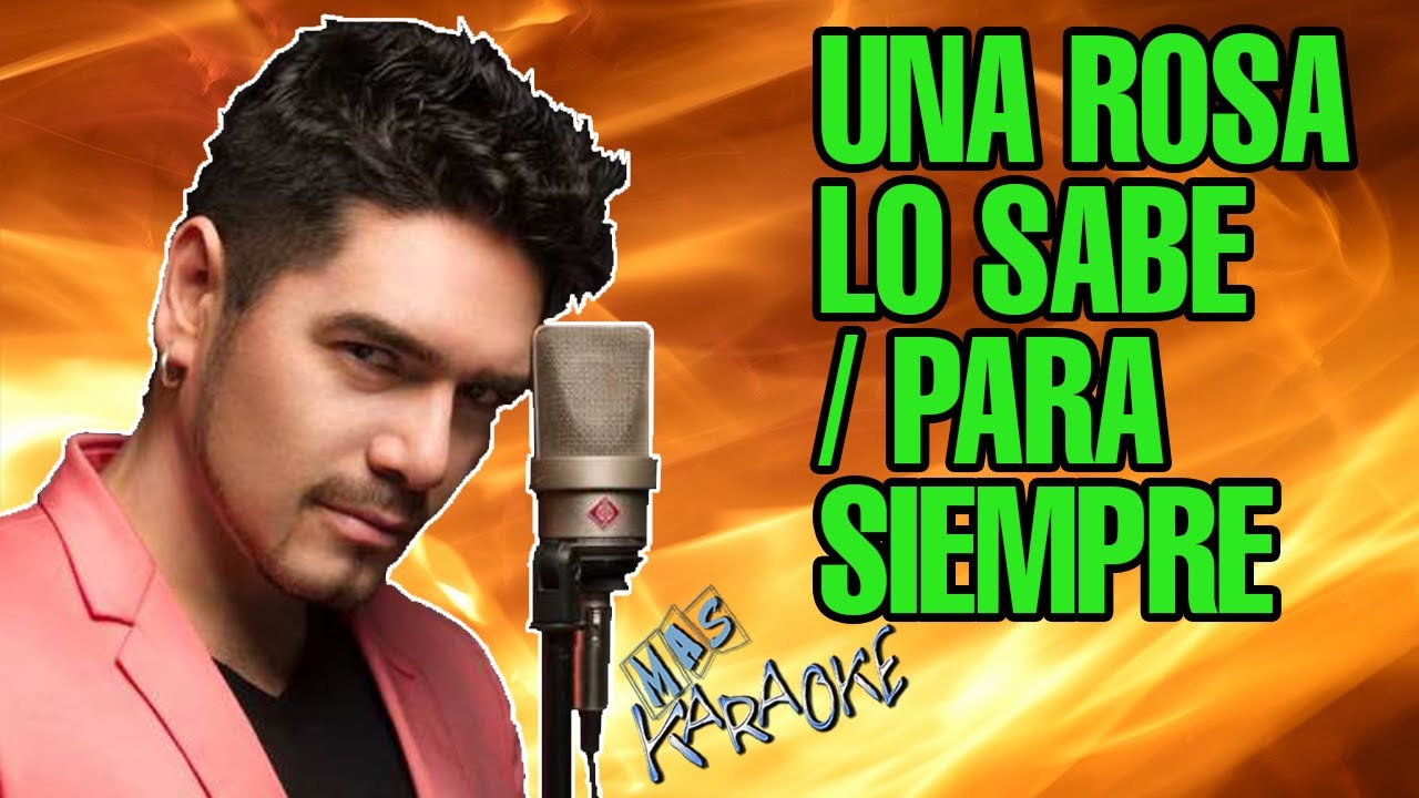 La Barra UNA ROSA LO SABE / PARA SIEMPRE / karaoke con letra