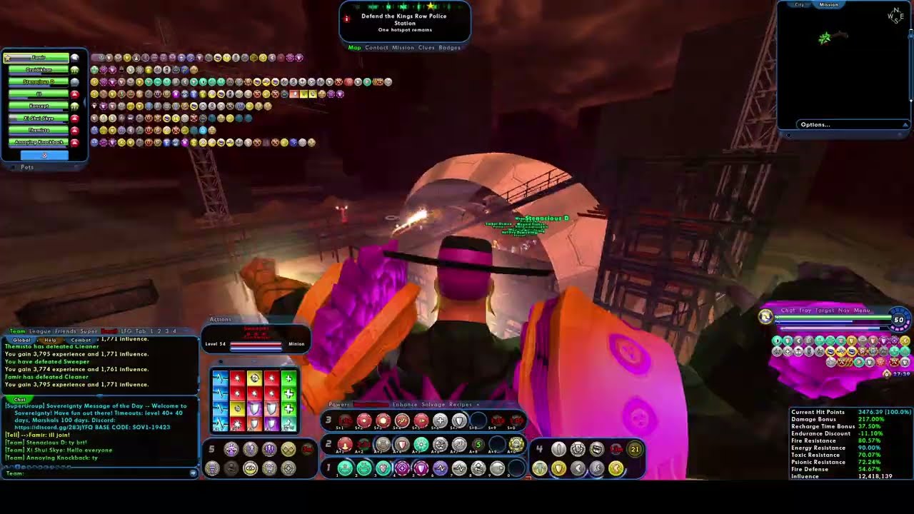 FamIr leads Speedy Tinpex - City of Heroes