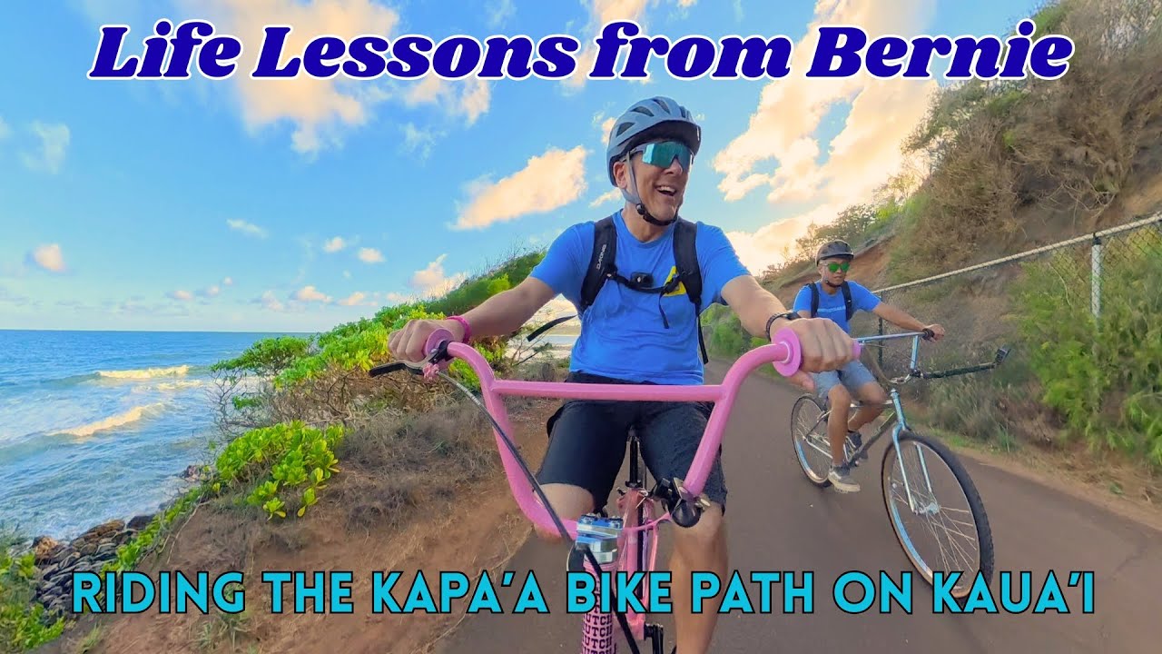Riding the Kapa'a Bike Path on Kaua'i