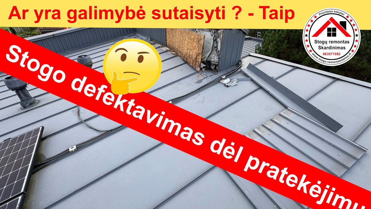 Stogo defektavimas - Dvigubas Falcas. Vilnius. Dalius