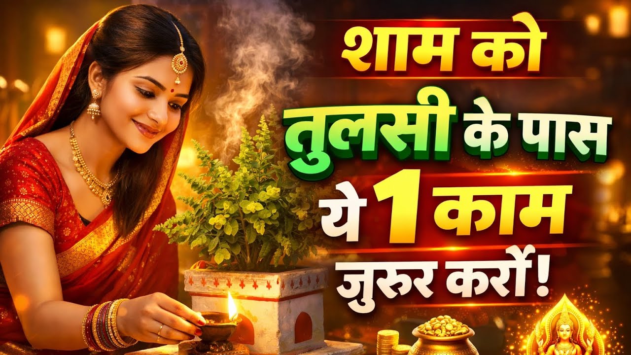 शाम को तुलसी के पास ये 1 काम जरूर करें | लक्ष्मी जी की कृपा और धन वर्षा का चमत्कारी उपाय | Lakshmi.