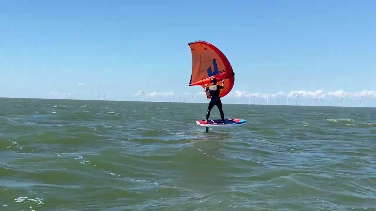 Wingfoil pumping technique to take off and get on the foil