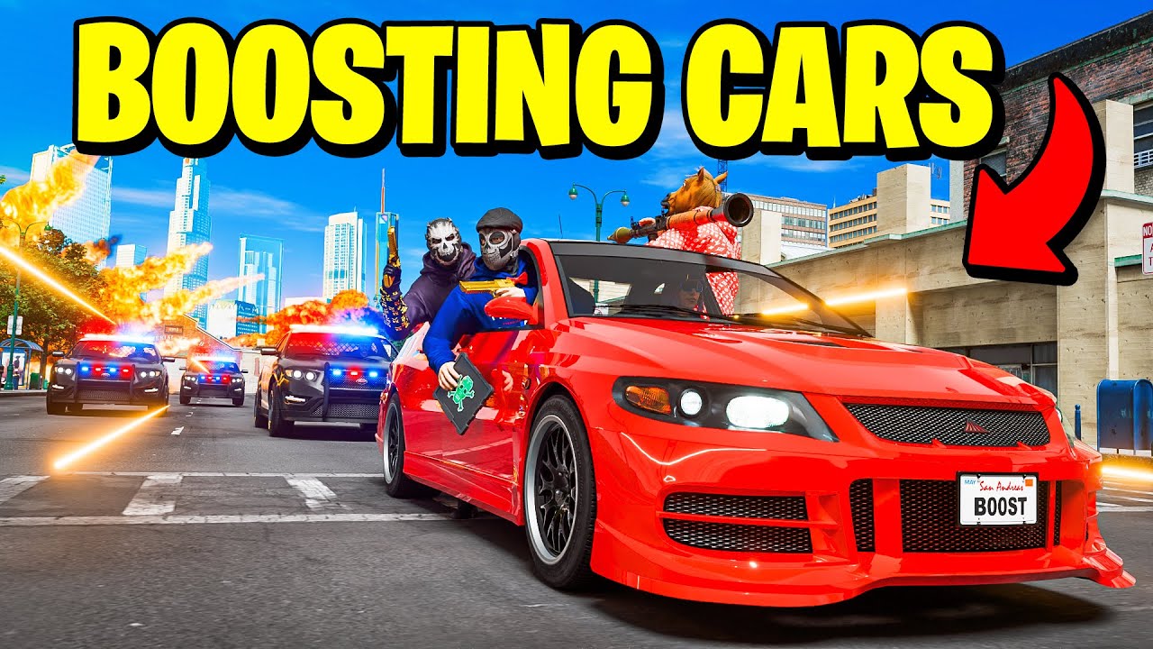 Угон автомобилей бандой в GTA 5 RP