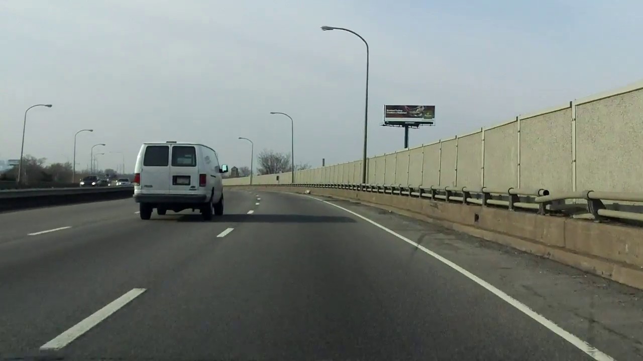 Delaware Expressway (Interstate 95 Exits 32 to 26) southbound