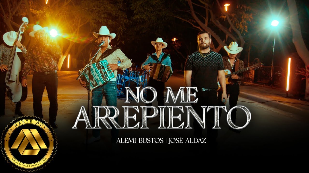 Alemi Bustos , Jose Aldaz - No Me Arrepiento (Video Oficial)