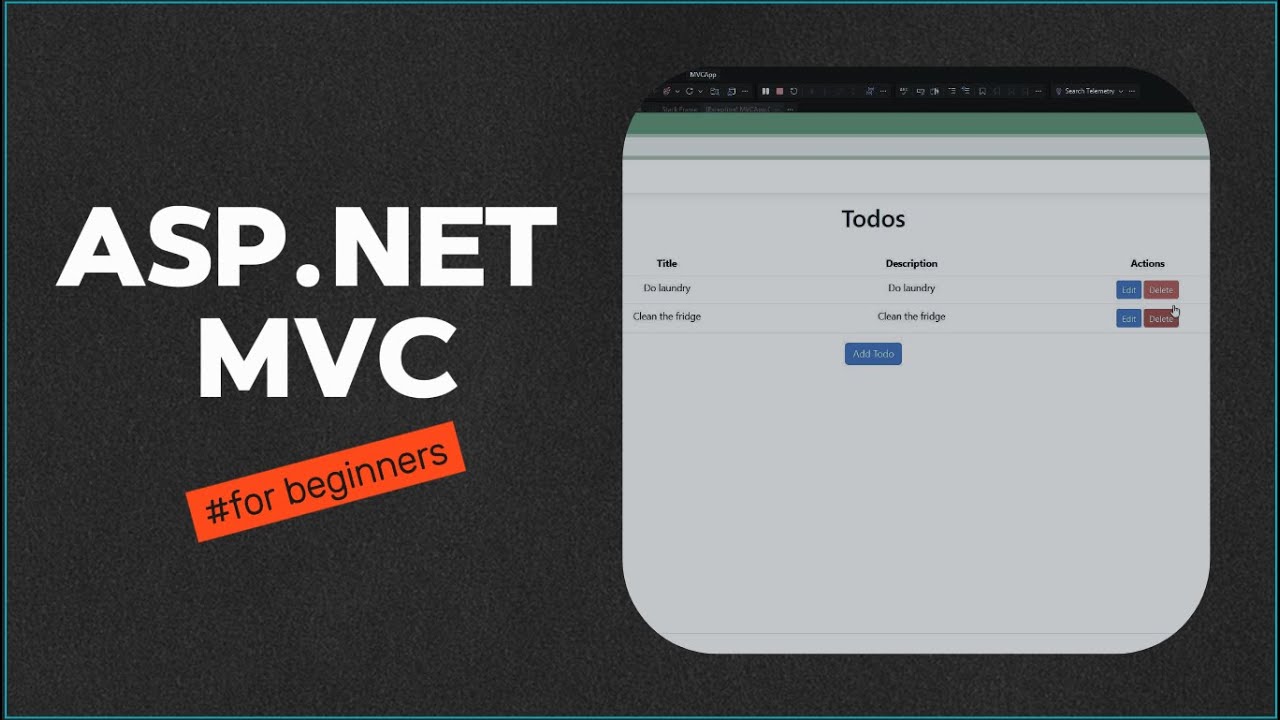 Создание приложения для списка дел с использованием ASP.NET MVC и EF Core | Учебное пособие по .N...