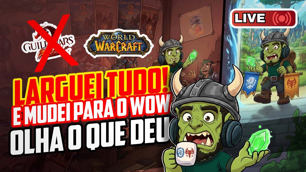 WoW | Começando do ZERO no Word of Warcraft! | Upando Warlock | Live Stream Diario #348