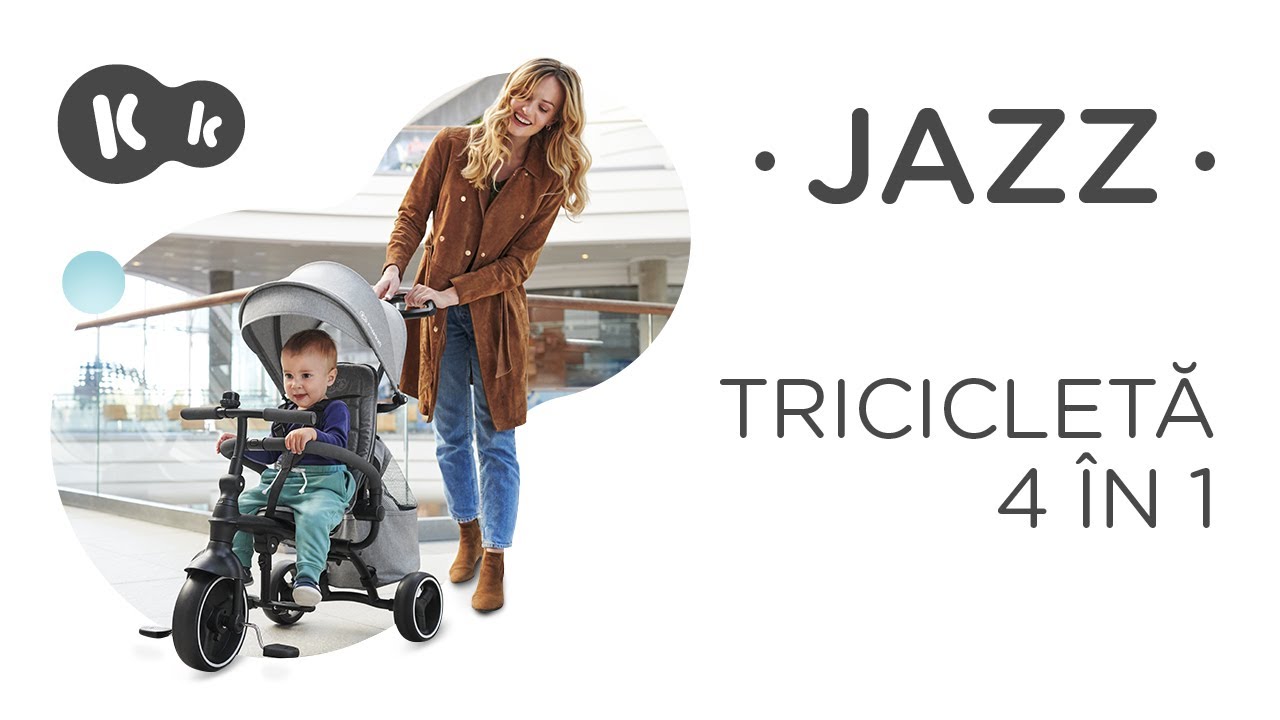 Tricicletă pliabilă 4 în 1 JAZZ Kinderkraft