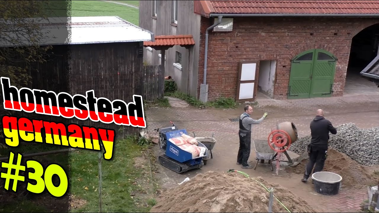Can we build a floor slab with a mixer and a wheelbarrow?