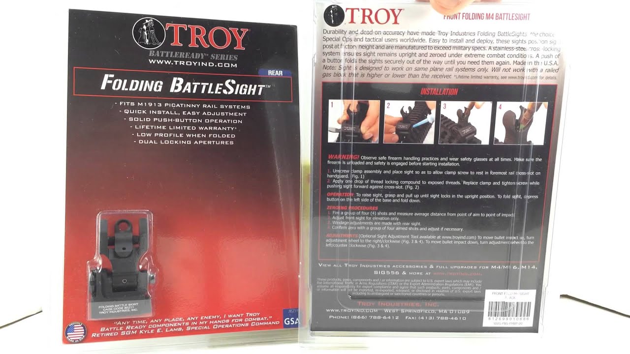 Troy Industries Backup Iron sights (new style) review and what has changed.