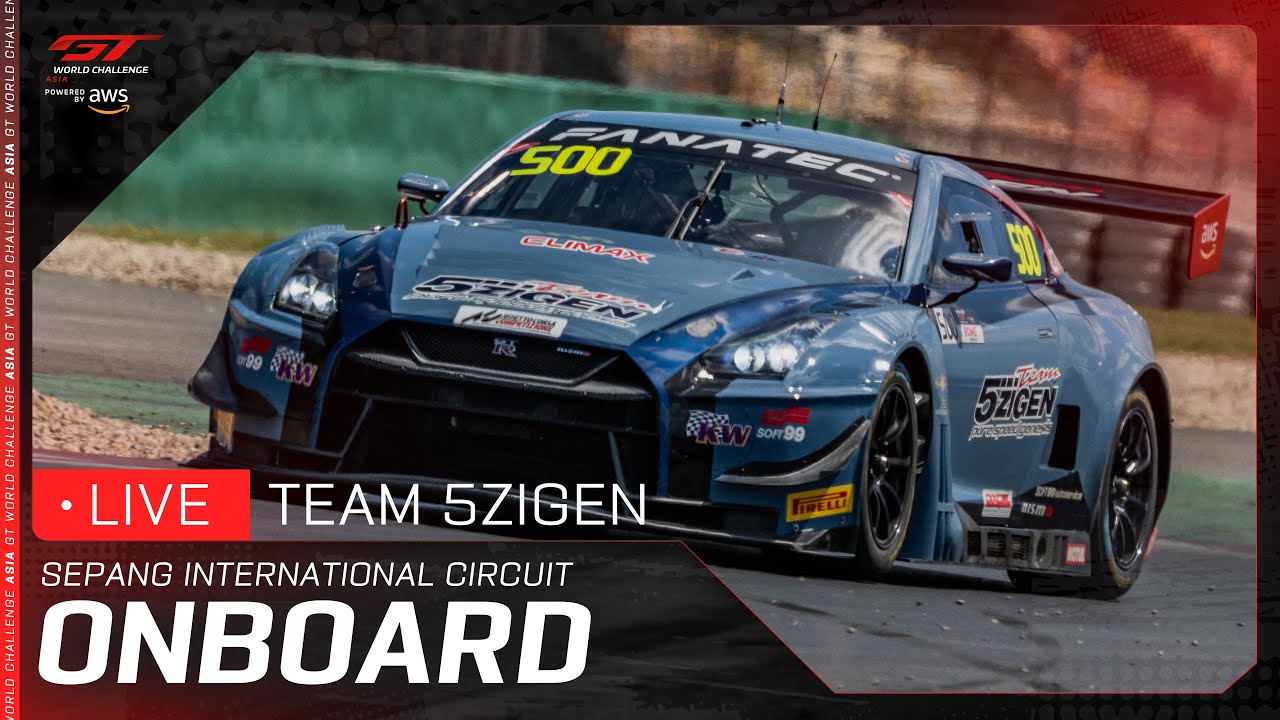 LIVE ONBOARD | Sepang | Race 2 | #500 5ZIGEN Nissan GT-R NISMO GT3 | GT World Challenge Asia 2025