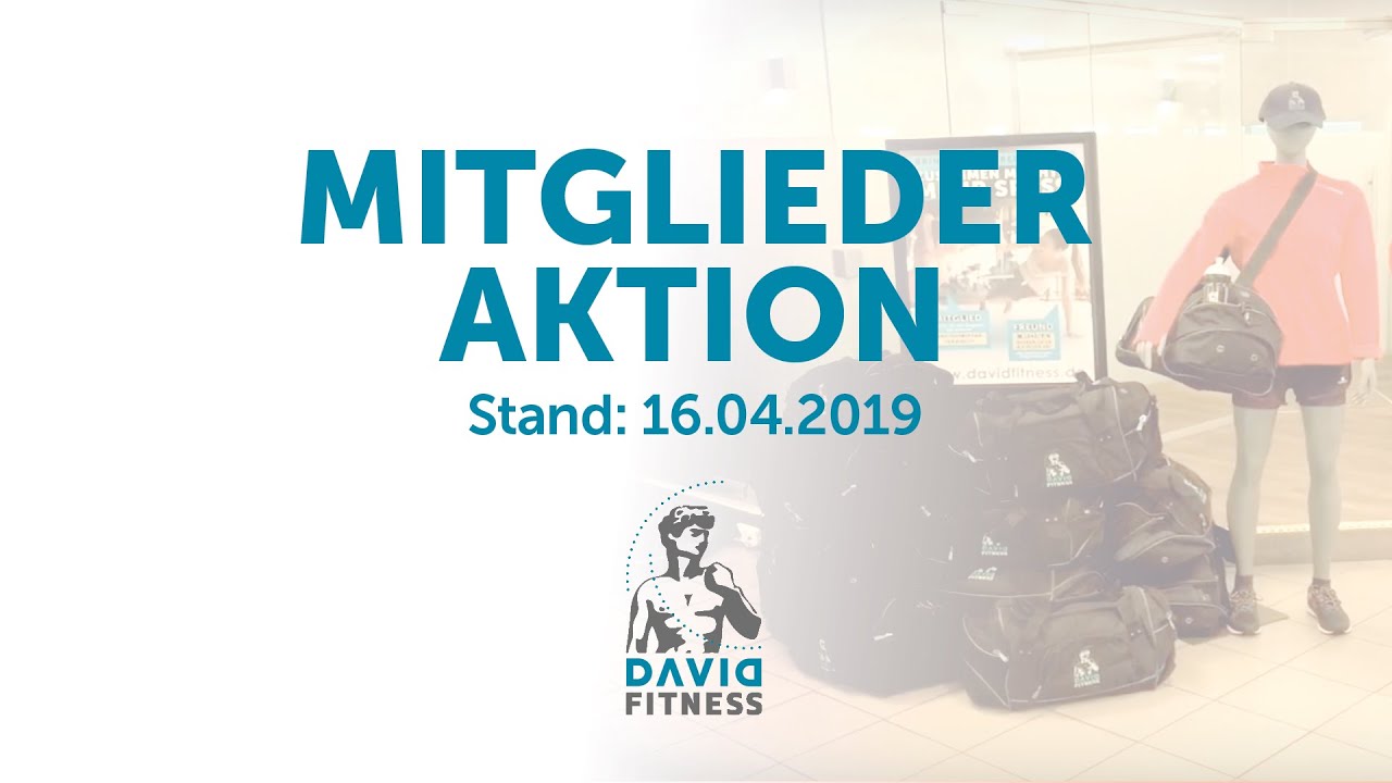 Mitgliederaktion im DAVID Fitness in Wiesbaden