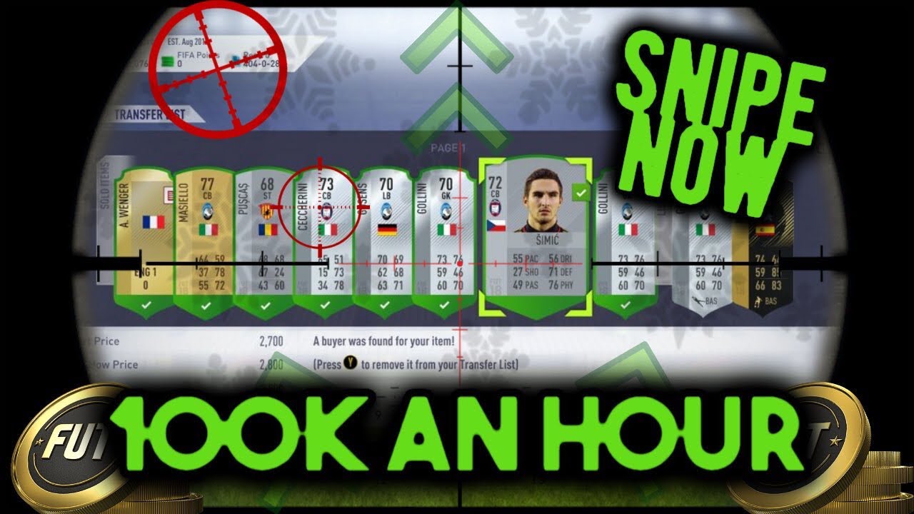 HOW TO MAKE 50K-500K AN HOUR! FIFA 18 SNIPING FILTERS & MASS BIDDING FILTERS! FIFA 18 TRADING METHOD