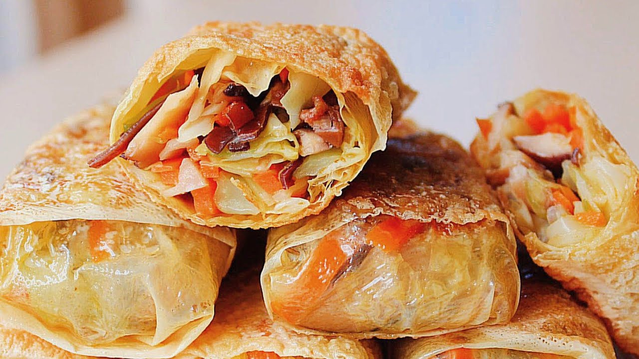 腐皮卷/鮮竹卷 素食做法 Tofu Skin Roll (Yuba) Recipe - Chinese Vegetable Spring Rolls with Bean Curd Sheet