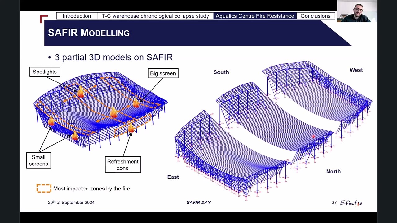 Efectis - SAFIR for timber structures and the Paris 2024 aquatic center