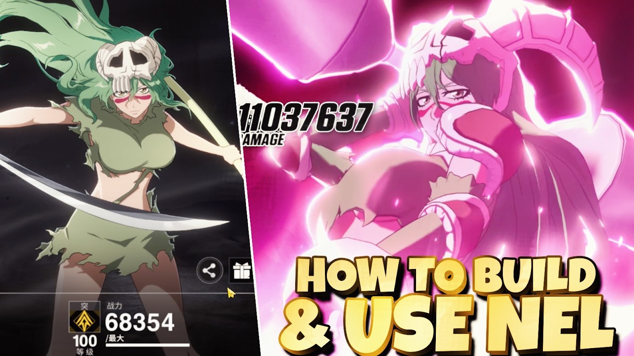 HOW TO BUILD NEL TO MAKE HER A BEAST & USE HER BUFFS IN ROTATION FOR DPS - Bleach Soul Resonance