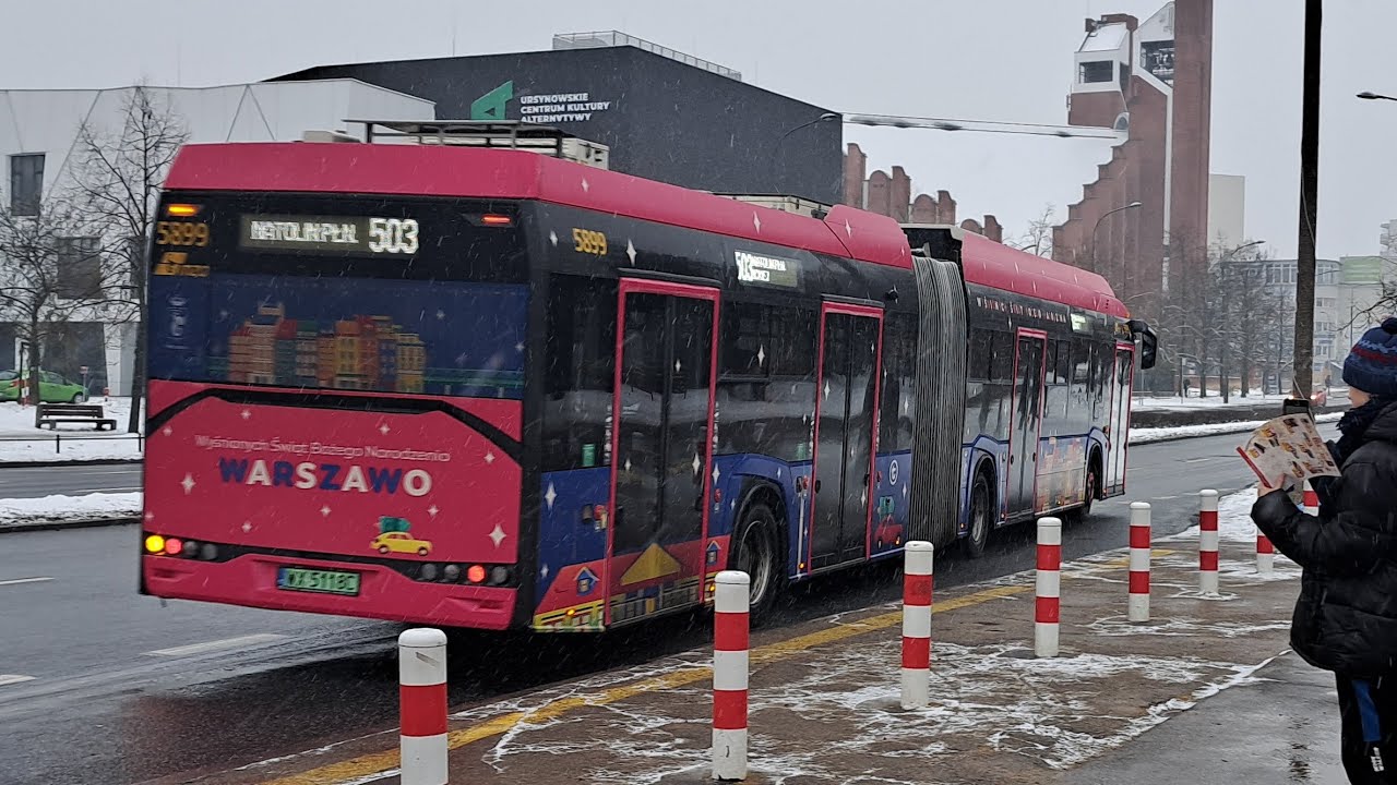 Świąteczny Autobus Warszawski 2023/2024 Linia 503. 09.12.2023.