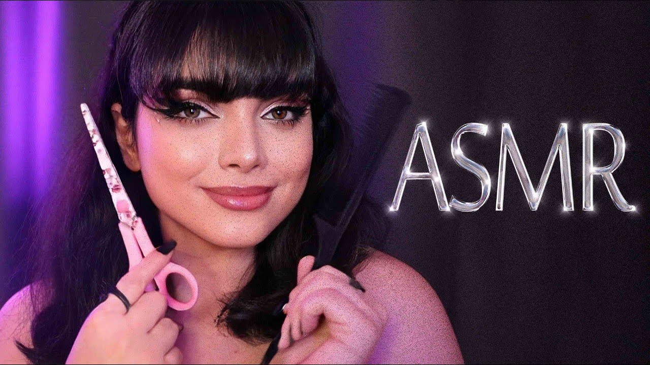 ای اس ام آر رول پلی  کوتاه کردن چتری،ای اس ام آر فارسی،haircut asmr|asmr farsi